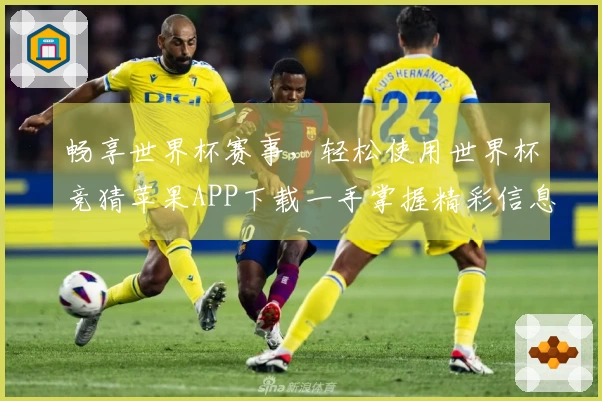 畅享世界杯赛事，轻松使用世界杯竞猜苹果APP下载一手掌握精彩信息