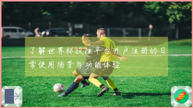 了解世界杯投注平台开户注册的日常使用场景与功能体验